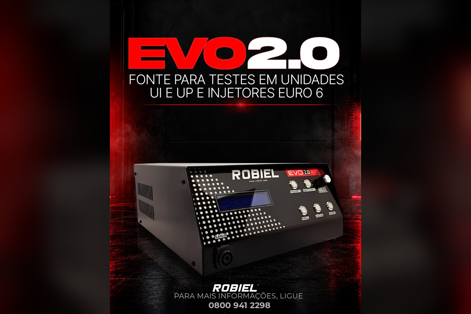 EVO 2.0: Fonte para Testes em Unidades UI e UP e Injetores Euro 6 em um Só Equipamento