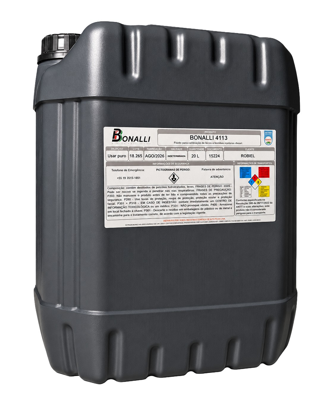 FLUIDO PARA CALIBRAÇÃO ISO 4113 20L